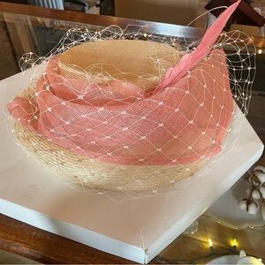 Lilliput Hat with Feather and Netting